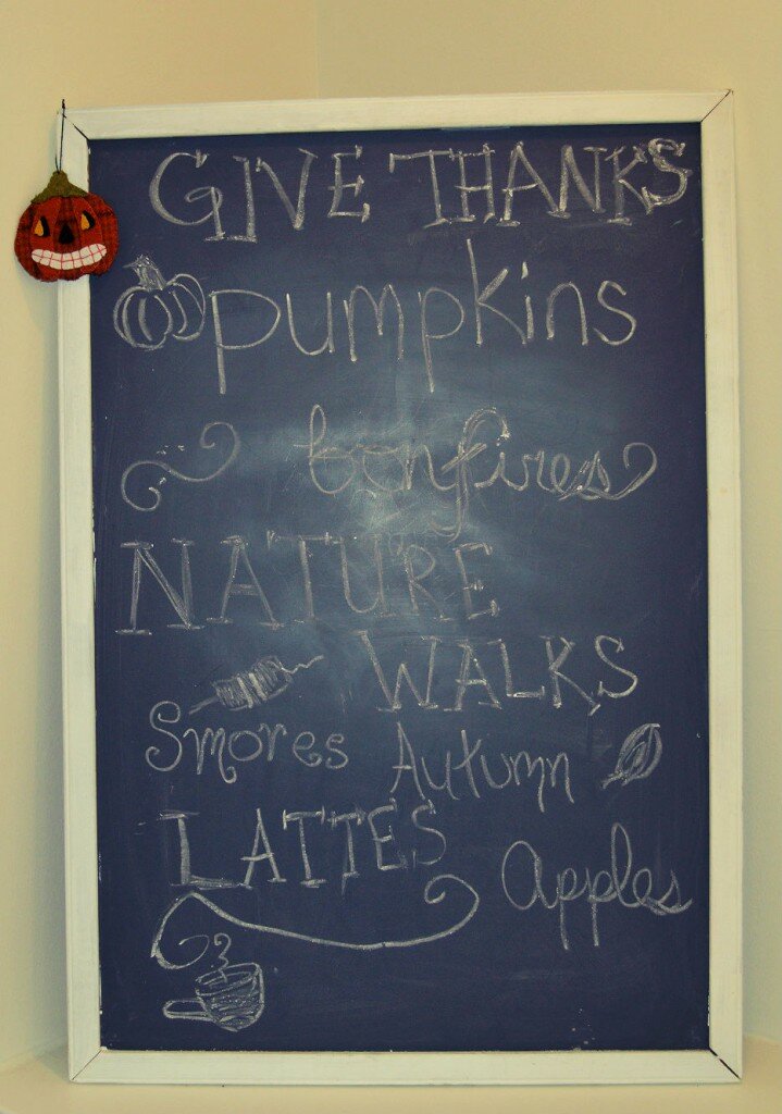 fall chalkboard